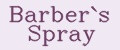 Barber`s Spray