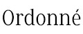 Ordonne
