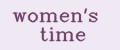 Women's Time