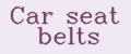 CAR SEAT BELTS