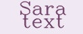 Sara text