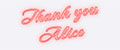 Thank you Alice