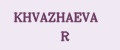 KHVAZHAEVA R