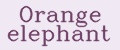Orange elephant