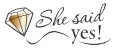 She said yes!