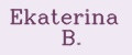 Ekaterina B.