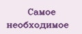 Самое необходимое