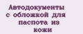 Автодокументы с обложкой для паспота из кожи