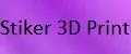 Stiker 3D Print
