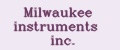 Milwaukee instruments inc.