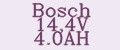 Bosch 14,4V 4.0AH