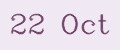 22 Oct