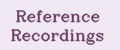 Reference Recordings