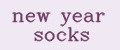 new year socks