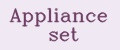 Appliance set
