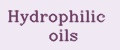 Hydrophilic oils